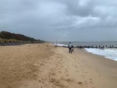That sky doesn't look good.  Will we reach Gorleston before that rain reaches us?